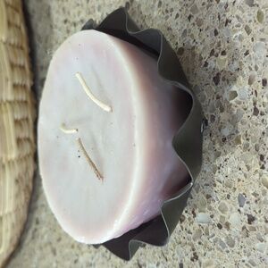 Cinnamon Candle and candle holder
